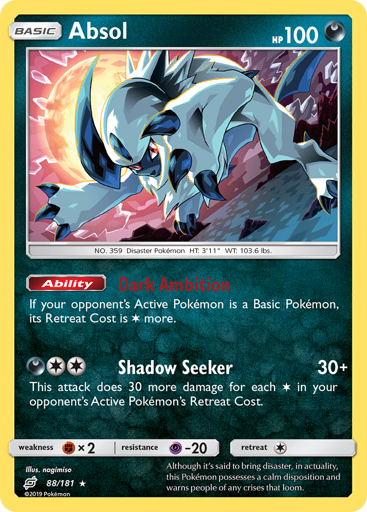 Absol (88/181) [Sun & Moon: Team Up] | Exor Games Dartmouth