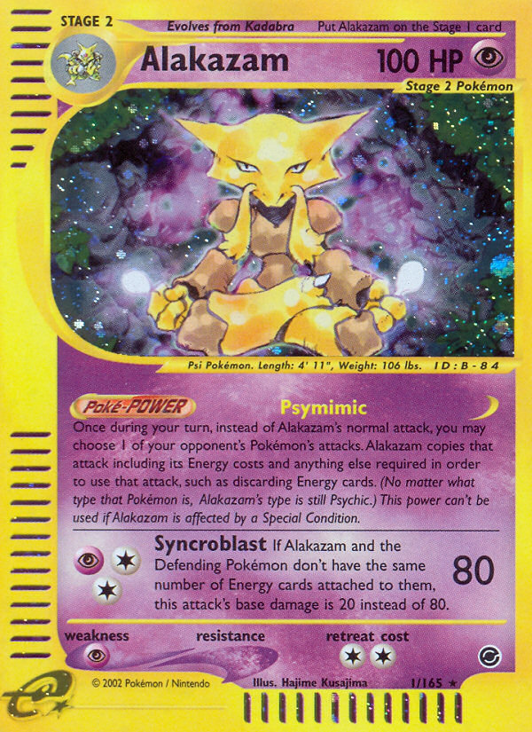 Alakazam (1/165) [Expedition: Base Set] | Exor Games Dartmouth