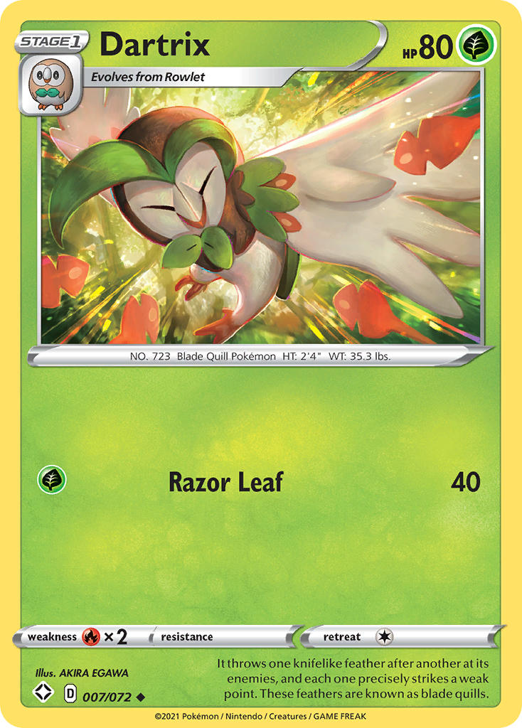 Dartrix (007/072) [Sword & Shield: Shining Fates] | Exor Games Dartmouth