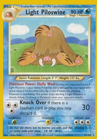 Light Piloswine (26/105) [Neo Destiny Unlimited] | Exor Games Dartmouth