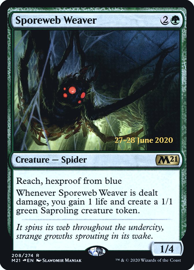 Sporeweb Weaver  [Core Set 2021 Prerelease Promos] | Exor Games Dartmouth