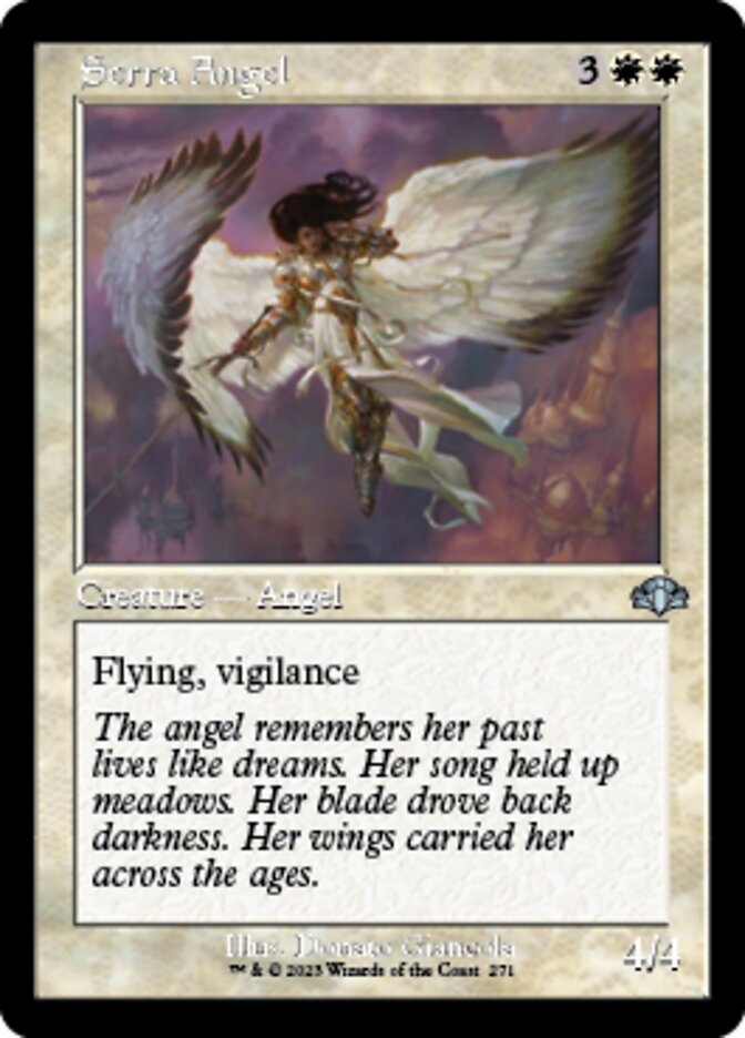 Serra Angel (Retro) [Dominaria Remastered] | Exor Games Dartmouth