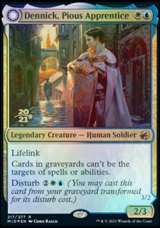 Dennick, Pious Apprentice // Dennick, Pious Apparition [Innistrad: Midnight Hunt Prerelease Promos] | Exor Games Dartmouth