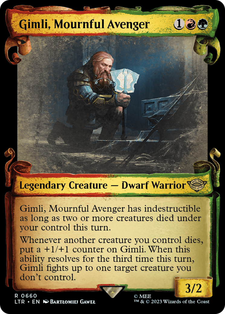 Gimli, Mournful Avenger [The Lord of the Rings: Tales of Middle-Earth Showcase Scrolls] | Exor Games Dartmouth