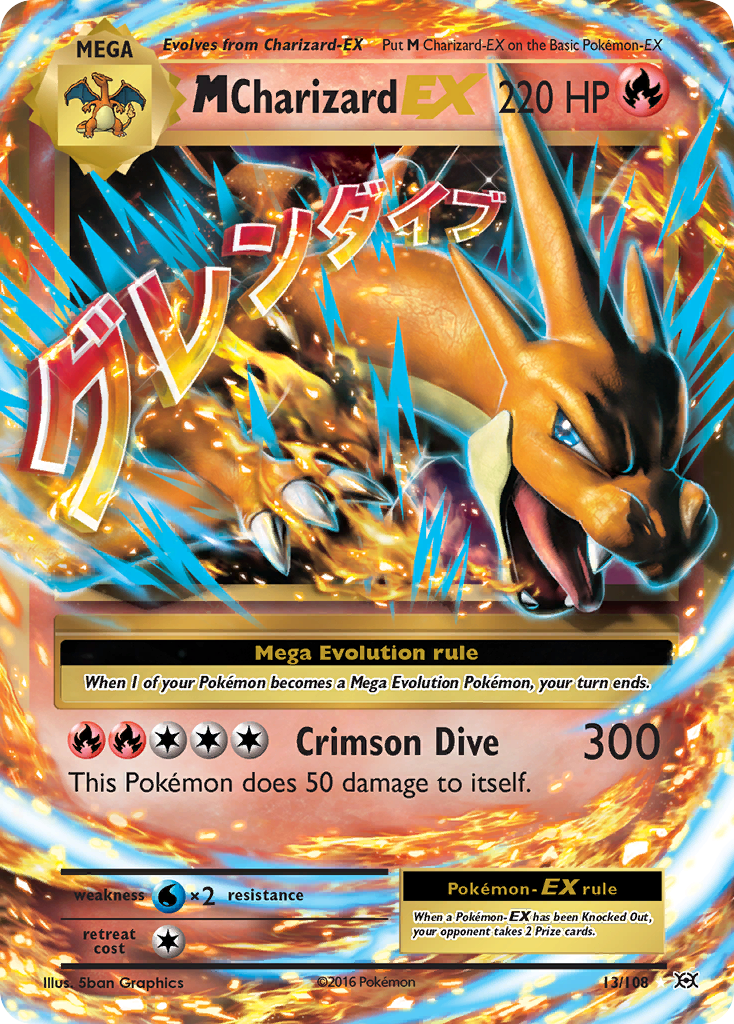 M Charizard EX (13/108) [XY: Evolutions] | Exor Games Dartmouth