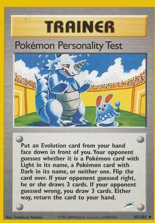 Pokemon Personality Test (102/105) [Neo Destiny Unlimited] | Exor Games Dartmouth