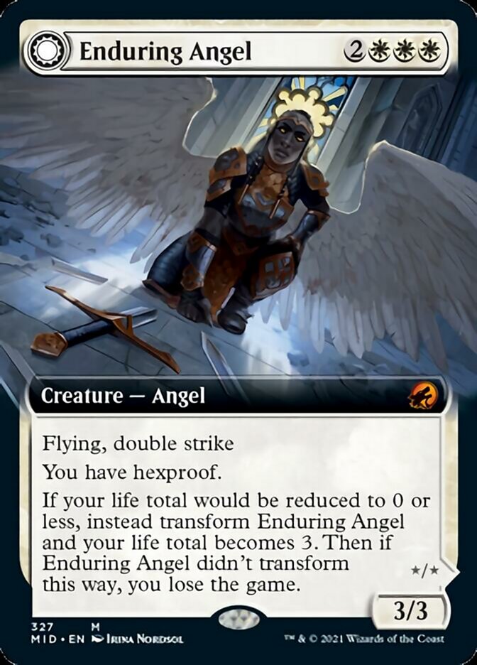 Enduring Angel // Angelic Enforcer (Extended) [Innistrad: Midnight Hunt] | Exor Games Dartmouth