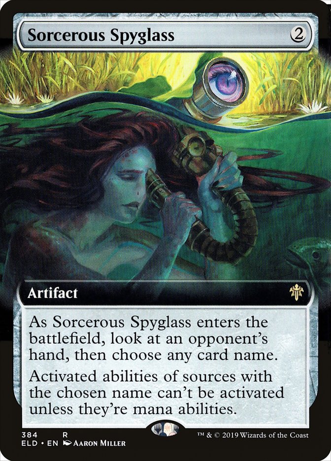 Sorcerous Spyglass (Extended Art) [Throne of Eldraine] | Exor Games Dartmouth