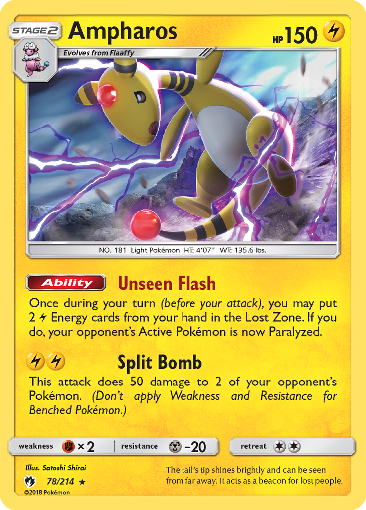 Ampharos (78/214) [Sun & Moon: Lost Thunder] | Exor Games Dartmouth