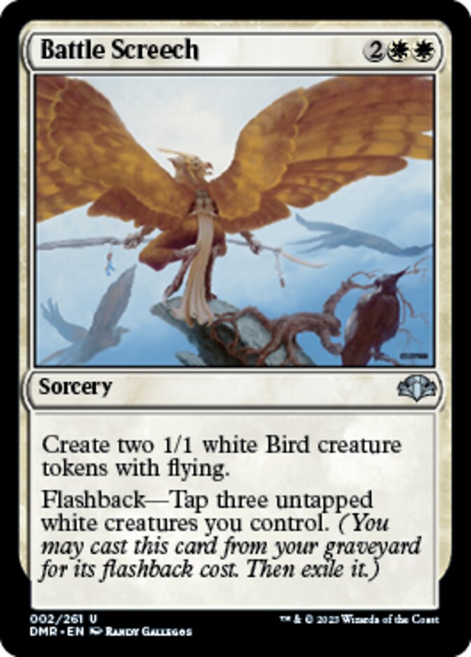 Battle Screech [Dominaria Remastered] | Exor Games Dartmouth
