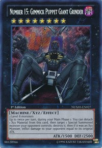 Number 15: Gimmick Puppet Giant Grinder [NUMH-EN027] Secret Rare | Exor Games Dartmouth