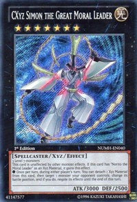 CXyz Simon the Great Moral Leader [NUMH-EN040] Secret Rare | Exor Games Dartmouth