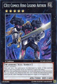 CXyz Comics Hero Legend Arthur [NUMH-EN042] Secret Rare | Exor Games Dartmouth