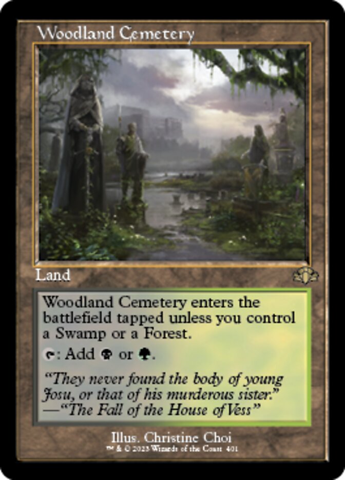 Woodland Cemetery (Retro) [Dominaria Remastered] | Exor Games Dartmouth