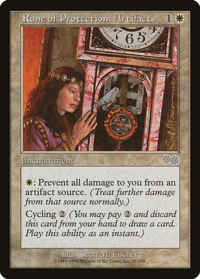 Rune of Protection: Artifacts [Urza's Saga] | Exor Games Dartmouth