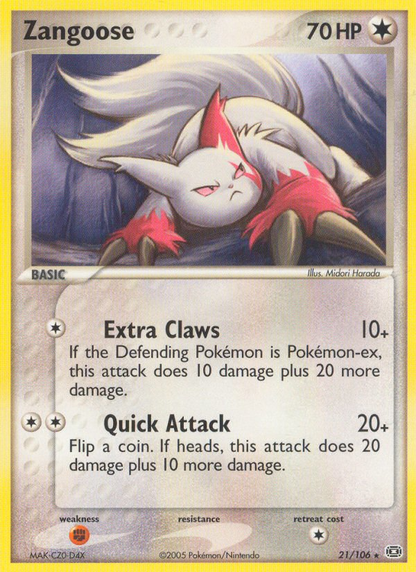 Zangoose (21/106) [EX: Emerald] | Exor Games Dartmouth