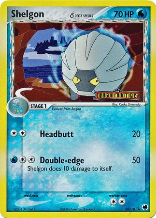 Shelgon (38/101) (Delta Species) (Stamped) [EX: Dragon Frontiers] | Exor Games Dartmouth