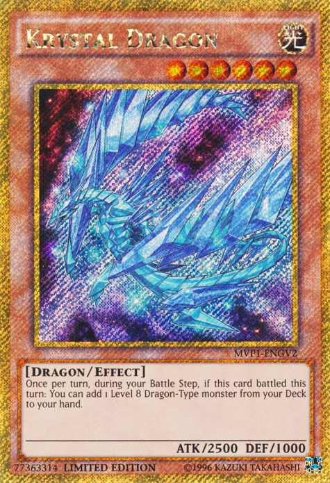 Krystal Dragon [MVP1-ENGV2] Gold Secret Rare | Exor Games Dartmouth