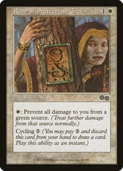 Rune of Protection: Green [Urza's Saga] | Exor Games Dartmouth