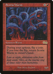 Scoria Wurm [Urza's Saga] | Exor Games Dartmouth