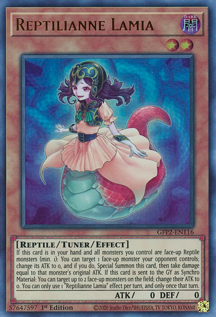 Reptilianne Lamia [GFP2-EN116] Ultra Rare | Exor Games Dartmouth