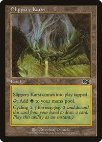 Slippery Karst [Urza's Saga] | Exor Games Dartmouth