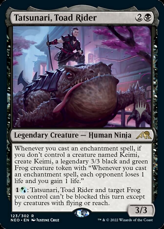 Tatsunari, Toad Rider (Promo Pack) [Kamigawa: Neon Dynasty Promos] | Exor Games Dartmouth