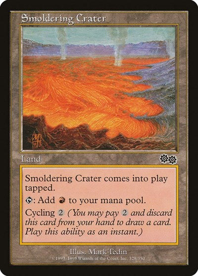 Smoldering Crater [Urza's Saga] | Exor Games Dartmouth