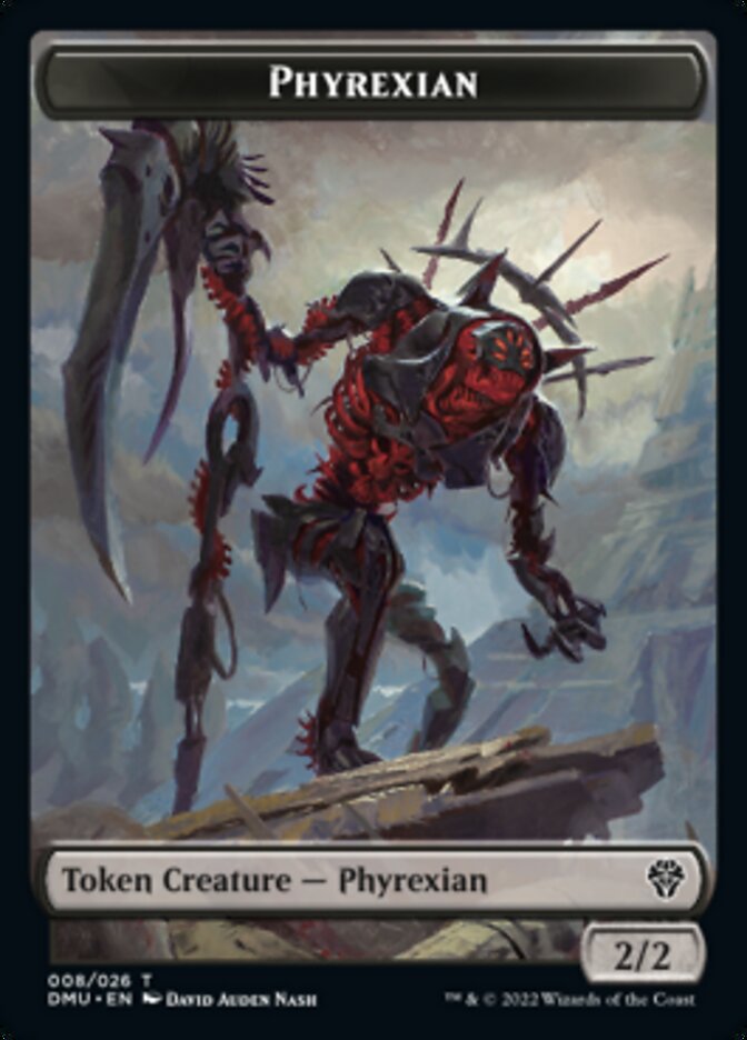 Phyrexian // Zombie Double-sided Token [Dominaria United Tokens] | Exor Games Dartmouth