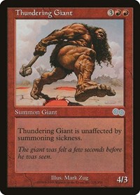 Thundering Giant [Urza's Saga] | Exor Games Dartmouth