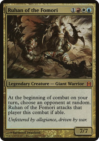 Ruhan of the Fomori (Oversized) [Commander 2011 Oversized] | Exor Games Dartmouth