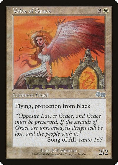 Voice of Grace [Urza's Saga] | Exor Games Dartmouth