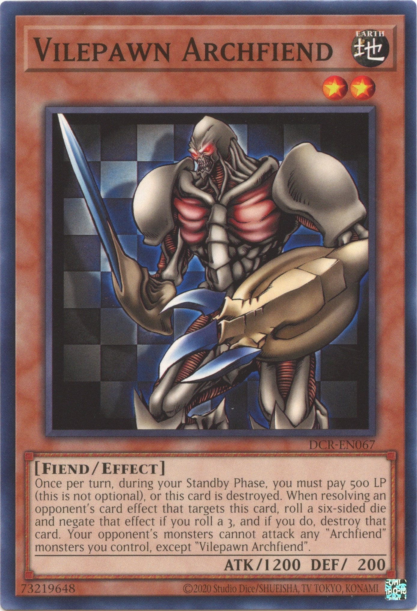 Vilepawn Archfiend (25th Anniversary) [DCR-EN067] Common | Exor Games Dartmouth