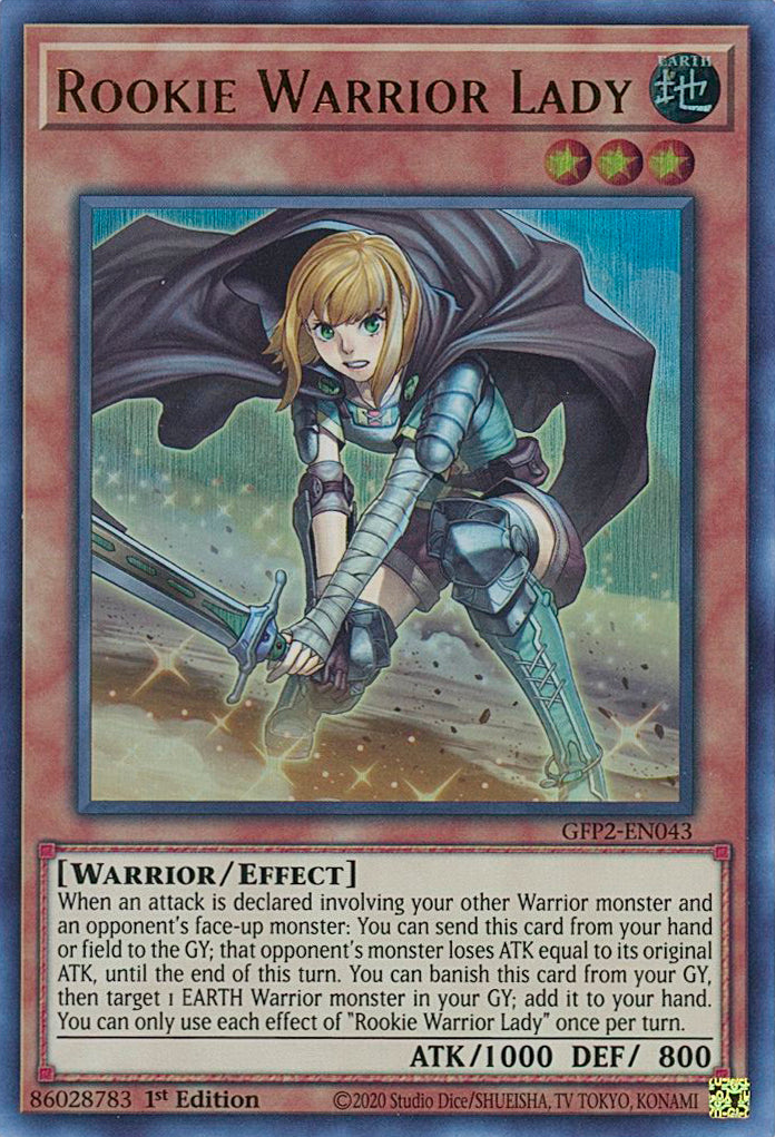 Rookie Warrior Lady [GFP2-EN043] Ultra Rare | Exor Games Dartmouth