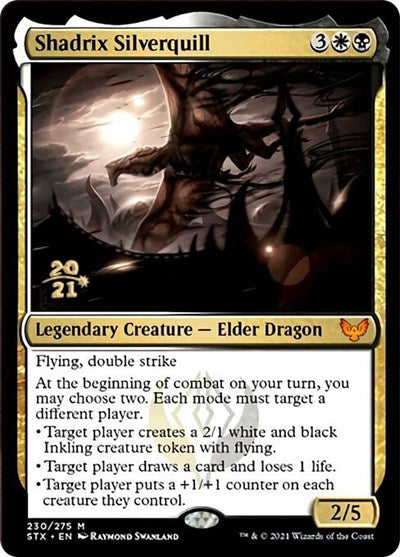 Shadrix Silverquill [Strixhaven: School of Mages Prerelease Promos] | Exor Games Dartmouth