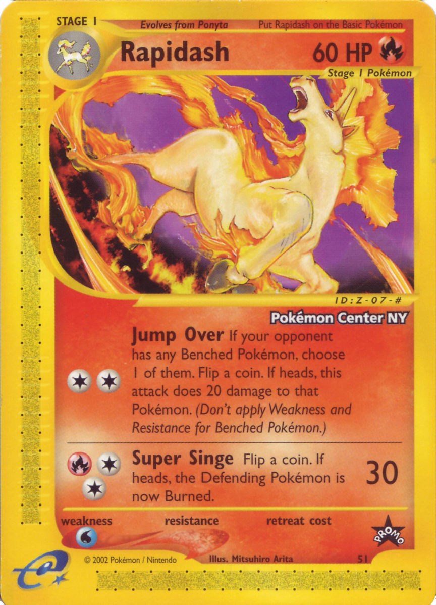 Rapidash (51) (Pokemon Center NY Promo) [Wizards of the Coast: Black Star Promos] | Exor Games Dartmouth