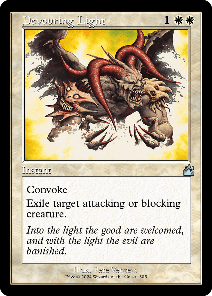 Devouring Light (Retro Frame) [Ravnica Remastered] | Exor Games Dartmouth