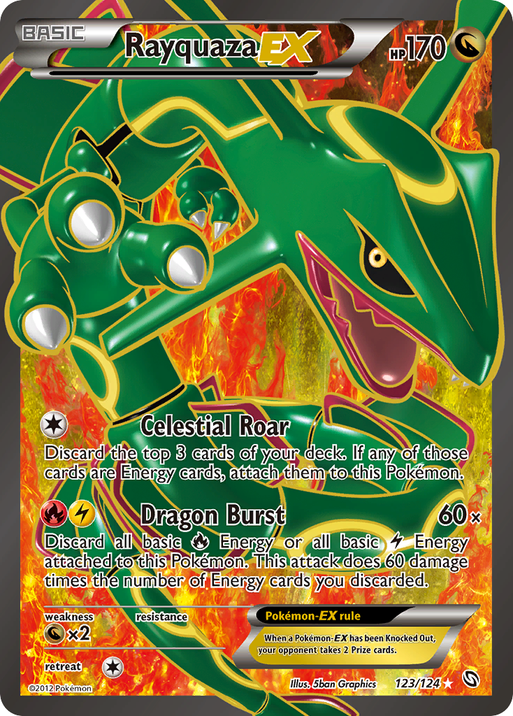 Rayquaza EX (123/124) [Black & White: Dragons Exalted] | Exor Games Dartmouth