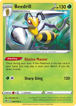 Beedrill (003/185) [Sword & Shield: Vivid Voltage] | Exor Games Dartmouth