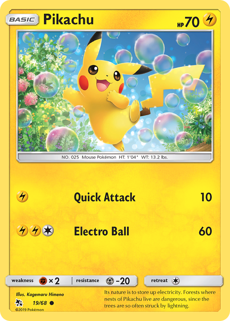 Pikachu (19/68) [Sun & Moon: Hidden Fates] | Exor Games Dartmouth