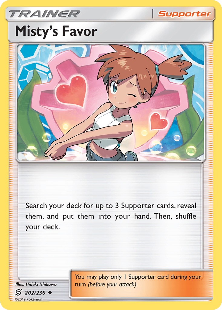 Misty's Favor (202/236) [Sun & Moon: Unified Minds] | Exor Games Dartmouth