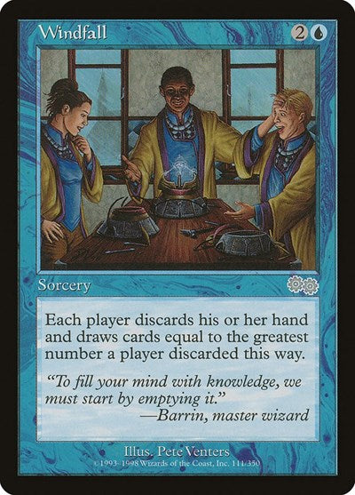 Windfall [Urza's Saga] | Exor Games Dartmouth