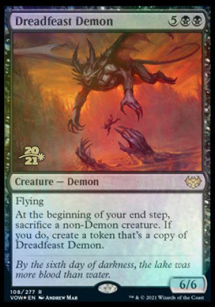 Dreadfeast Demon [Innistrad: Crimson Vow Prerelease Promos] | Exor Games Dartmouth