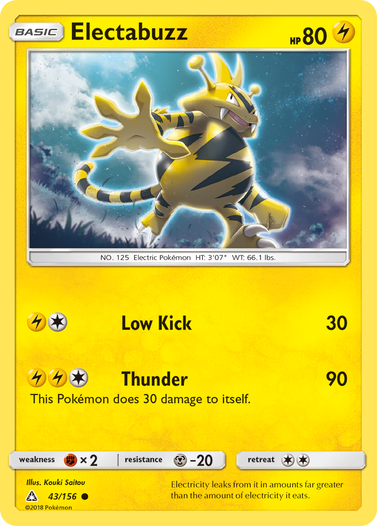 Electabuzz (43/156) [Sun & Moon: Ultra Prism] | Exor Games Dartmouth
