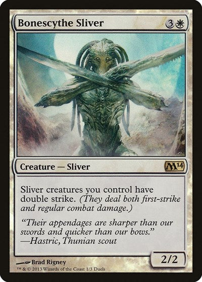 Bonescythe Sliver [Duels of the Planeswalkers 2013 Promos ] | Exor Games Dartmouth