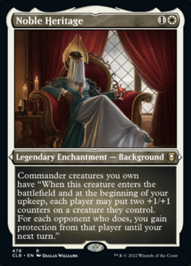Noble Heritage (Foil Etched) [Commander Legends: Battle for Baldur's Gate] | Exor Games Dartmouth