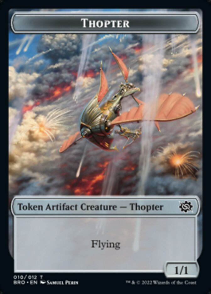 Thopter // Construct (005) Double-Sided Token [The Brothers' War Tokens] | Exor Games Dartmouth