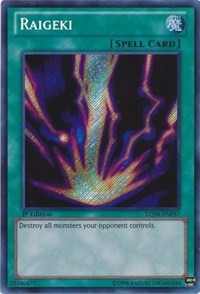 Raigeki [LCJW-EN057] Secret Rare | Exor Games Dartmouth