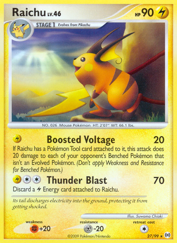 Raichu (27/99) [Platinum: Arceus] | Exor Games Dartmouth