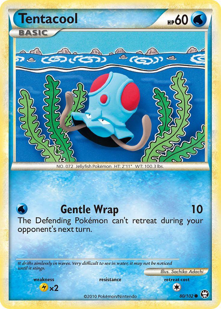 Tentacool (80/102) [HeartGold & SoulSilver: Triumphant] | Exor Games Dartmouth